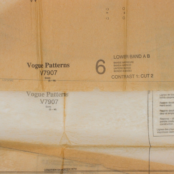 Vogue Marci Tilton Sewing Pattern No. V7907, Small, Medium 