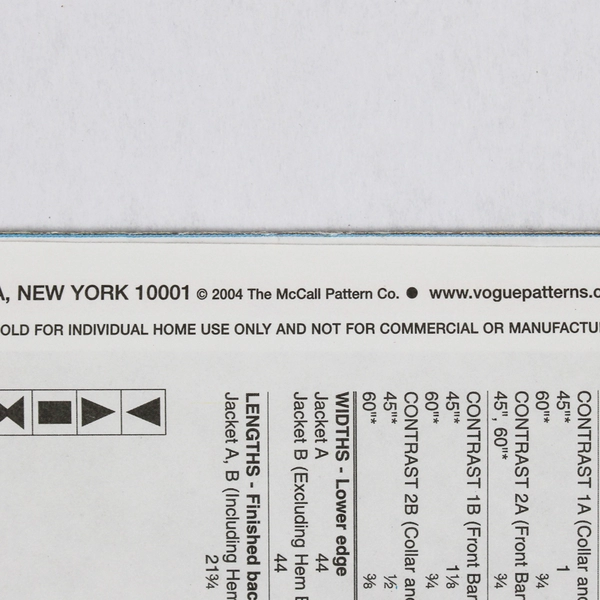 Vogue Marci Tilton Sewing Pattern No. V7907, Small, Medium 