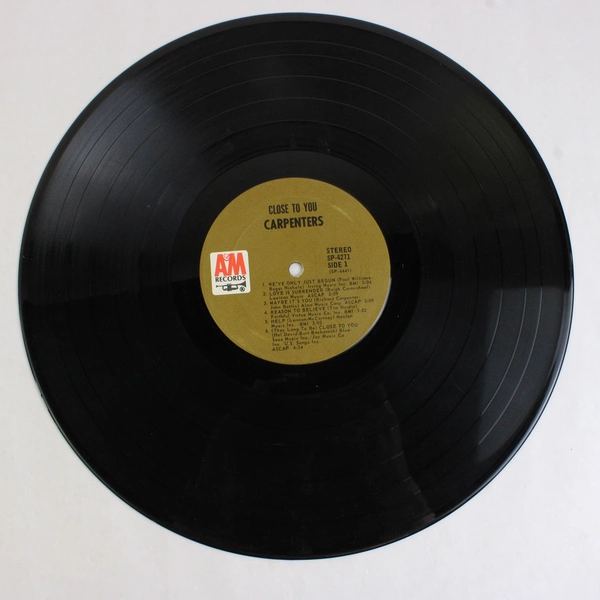 Carpenters LP 33 RPM Close To You 1970 A&M Records 12"