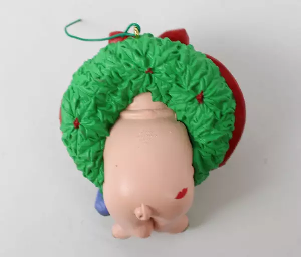 Hallmark 1992 Keepsake Deck The Hogs Ornament Pig In Wreath