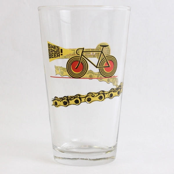 Hopworks Urban Brewery Biketobeerfest American Pint Glass Oregon