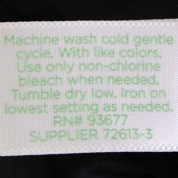 Decree Solid Black Sleeveless Knee-Length Dress Women's Medium