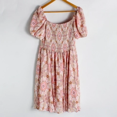 SixDo Multicolor Knee-Length Smocked Sundress Women's Size Large