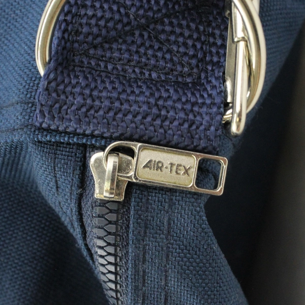 Navy Blue Canvas Backpack Embroidered Eagle Head "I Was There"