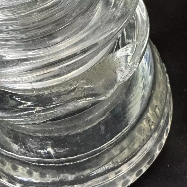 Lot of 4 Hemingray 42 Clear Glass Insulators