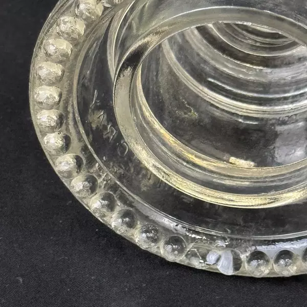 Lot of 3 Hemingray 42 Clear Glass Insulators