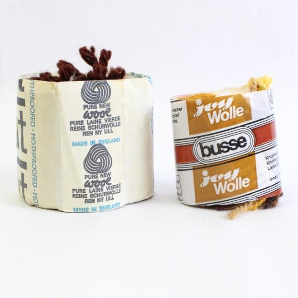 Lot of 7 Rug Crafters Etc. Yarn for DIY Rug Making Orange Brown Purple