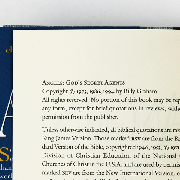 Angels by Billy Graham 1994 Hardcover Dust Jacket Word Publishing