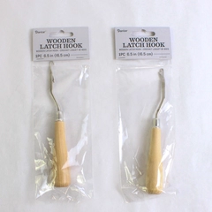Lot of 2 NIP Darice Wooden Latch Hooks DIY Rug Making Tools
