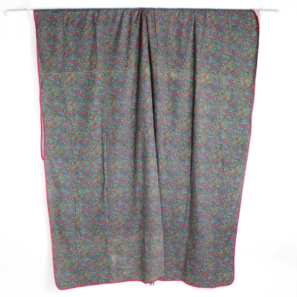 VTG Lands' End Paisley Pattern Rectangular 66" x 120" Tablecloth Plus 1 Napkin