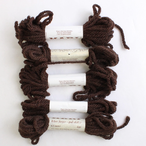 Lot of 12 Mari Tapestry Yarn Skeins Plus Scraps Made in Norway