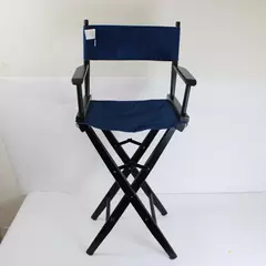 Pier 1 Imports Folding Blue Director Chair Canvas