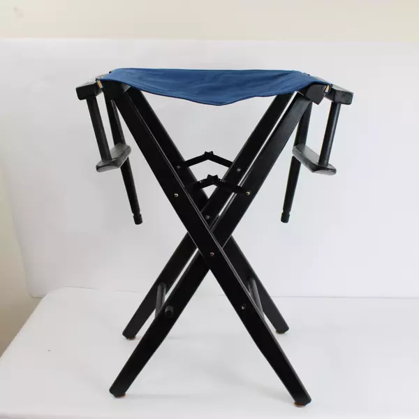 Pier 1 Imports Folding Blue Director Chair Canvas