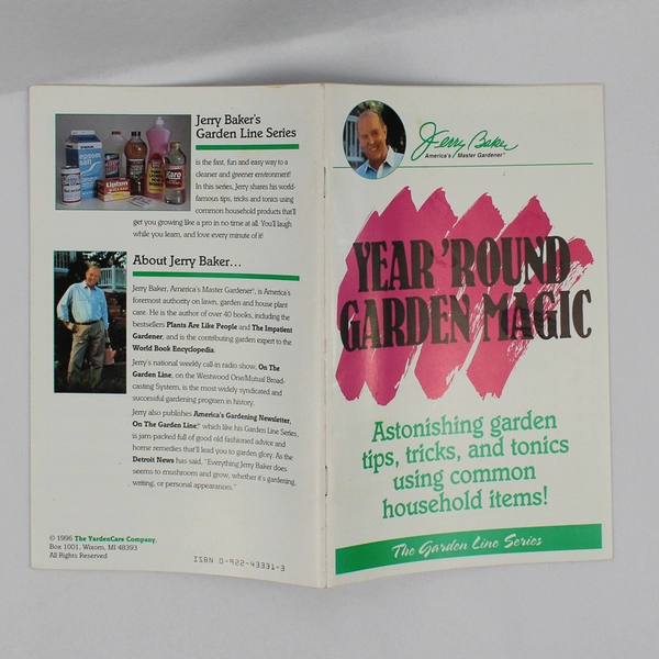 Lot of 3 Jerry Baker's Garden Line Series From 1994 & 1996 Booklet Paperback