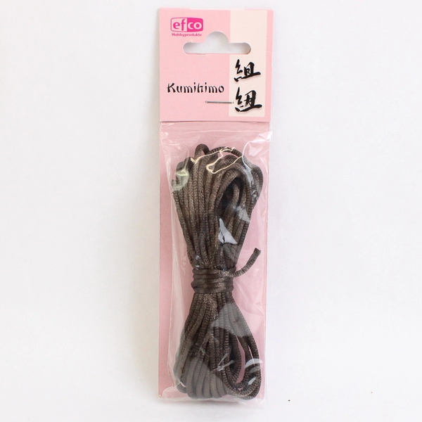 Lot of 4 Efco Kumihimo Satin Cords DIY Braiding Crafts Red and Brown