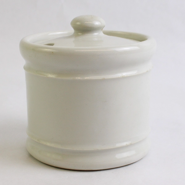 Vintage Tepco Off-White Ceramic Sugar Bowl