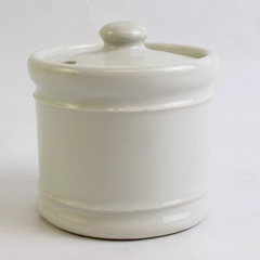 Vintage Tepco Off-White Ceramic Sugar Bowl