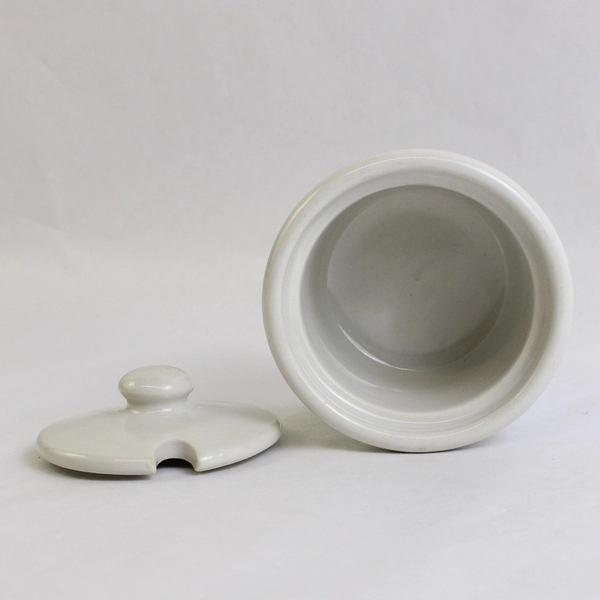 Vintage Tepco Off-White Ceramic Sugar Bowl