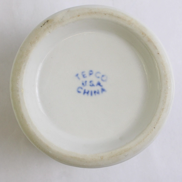 Vintage Tepco Off-White Ceramic Sugar Bowl