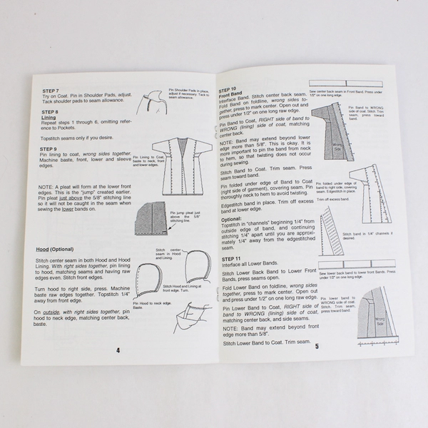 Purrfection Artistic Wearables Miss Coat Pattern 1032 Baltimore XS-5XL Uncut 