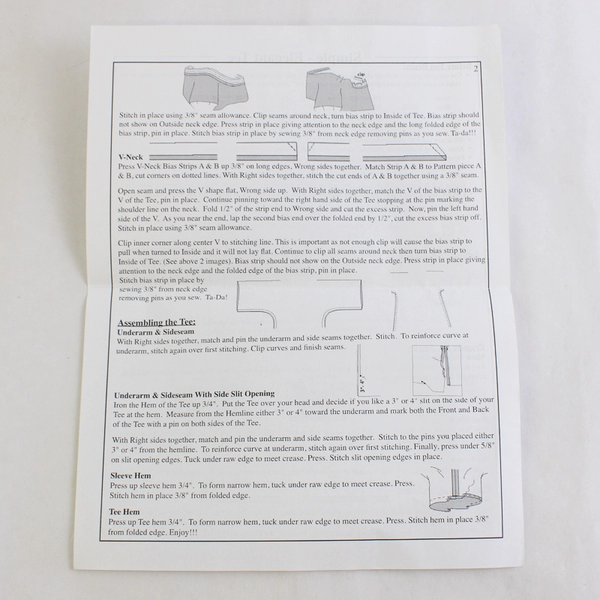 CNT Simple Elegant Tee Top Sewing Pattern Women Size 8 to 24 Uncut