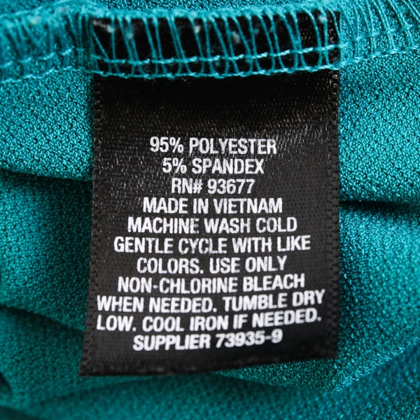 Worthington Teal Blue Short-Sleeved Blouse Women's Size 2XL