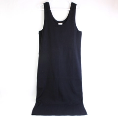 The Drop Women's Ribbed Knit Sleeveless Slit Hem Bodycon Dress Black Size 2XL