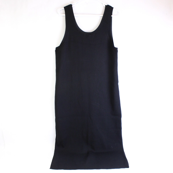 The Drop Women's Ribbed Knit Sleeveless Slit Hem Bodycon Dress Black Size 2XL