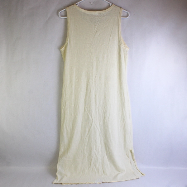 Daily Ritual Women's Sleeveless Tank Top Midi Dress Yellow Size Small