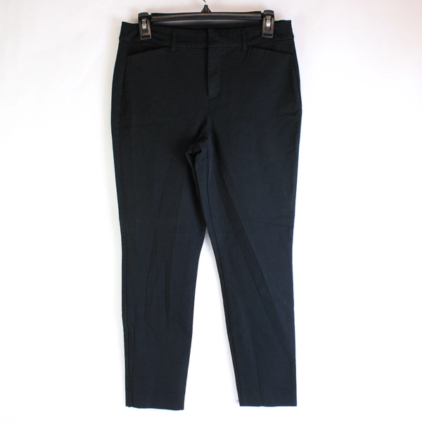 Old Navy Women's High Rise Pixie Pants Black Stretch Secret-Smooth Pocket Size 6