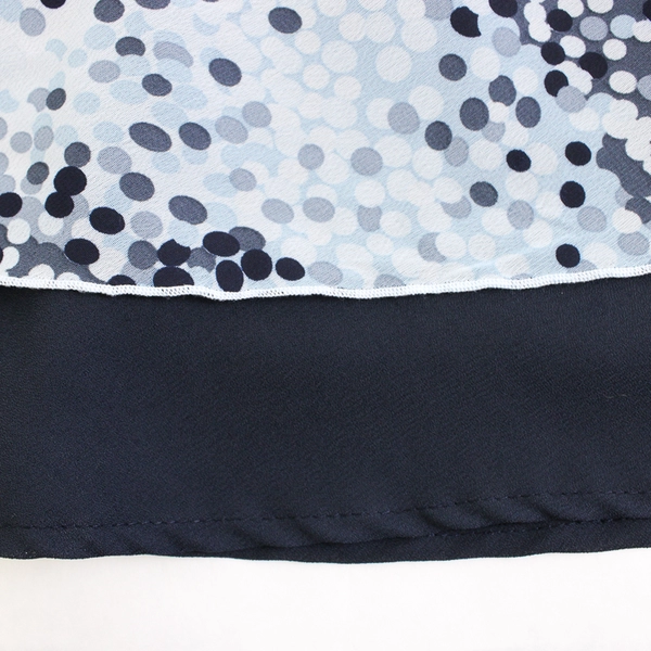 Studio 1940 Women's Skirt A-Line Blue Dotted With Inner Lining Size 18 20W