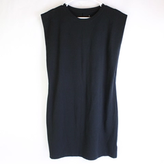 A New Day Women's Black Knee Length Dress Sleeveless Round Neck Size M