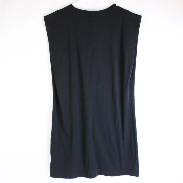 A New Day Women's Black Knee Length Dress Sleeveless Round Neck Size M