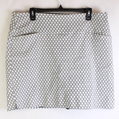 S.C. & Co Women's Black & White Mini Skirt Size XXL Pockets Logo Built-In Shorts