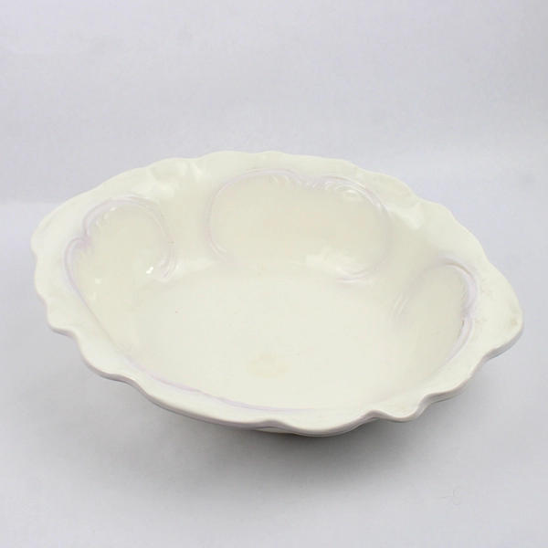 Antique Porcelain Hand Painted Floral Bud Vase with Matching Serving Dish Set