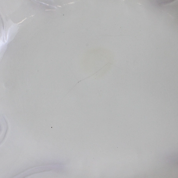 Antique Porcelain Hand Painted Floral Bud Vase with Matching Serving Dish Set