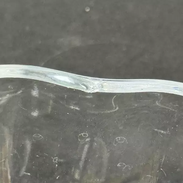 Studio Nova Pomme Clear Glass Apple Shaped Bowl With Embossed Leaf