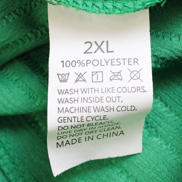 Green Short-Sleeved Ribbed Top Silver-Tone Zipper Accent Women's Size 2XL