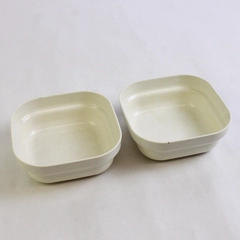 Lot of 2 Anchor Hocking Foodkeepers 1.5 Cup Square Container Beige No Lids