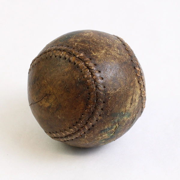 Antique Early 1900's Baseball Ball Two Signatures Randy Clow and 1 Unreadable