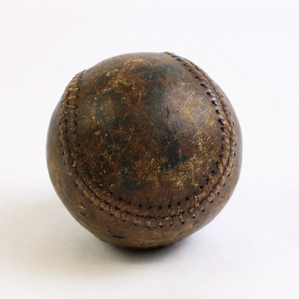Antique Early 1900's Baseball Ball Two Signatures Randy Clow and 1 Unreadable