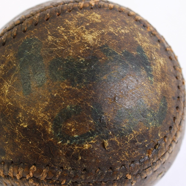 Antique Early 1900's Baseball Ball Two Signatures Randy Clow and 1 Unreadable