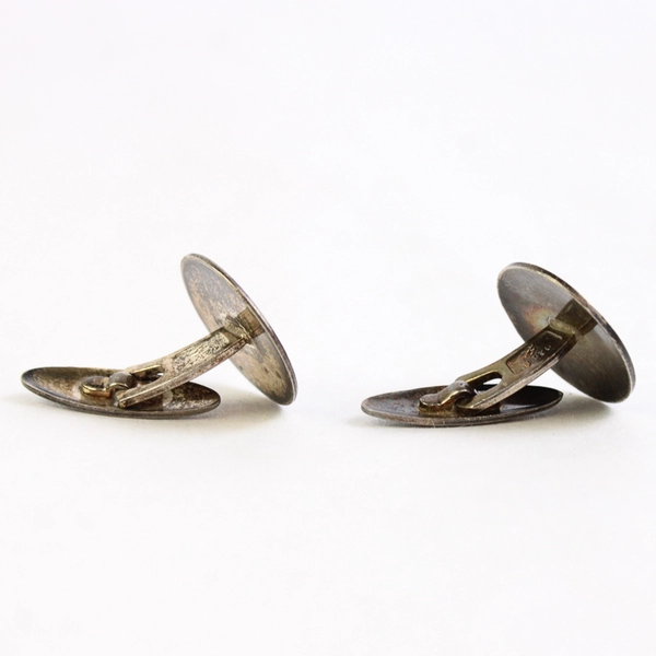 Ski Cuff Links Norway Sterling Enamel Forening N Til Ski Idrattens Fremme 1883