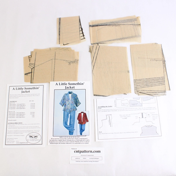 A Little Somethin' Jacket Sewing Pattern Sizes 8 to 24 CNT Pattern Co.