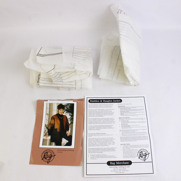 Rag Merchant Baubles & Bangles Jacket Applique Dolman Sleeves Jill Mead 6-24