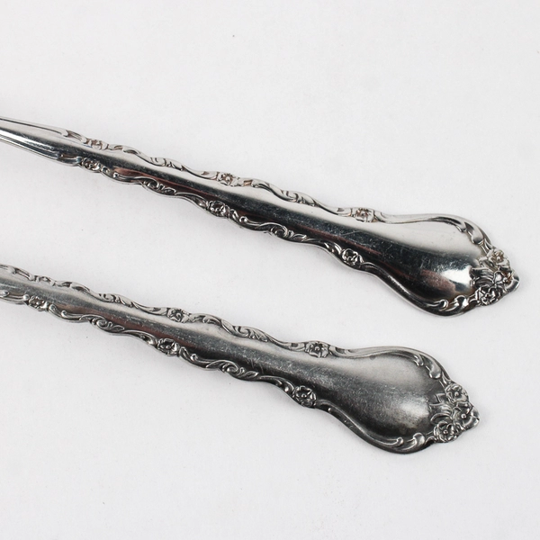 Lot of 2 International Silver Gigi Serving Spoon & Serving Fork Glossy Finish