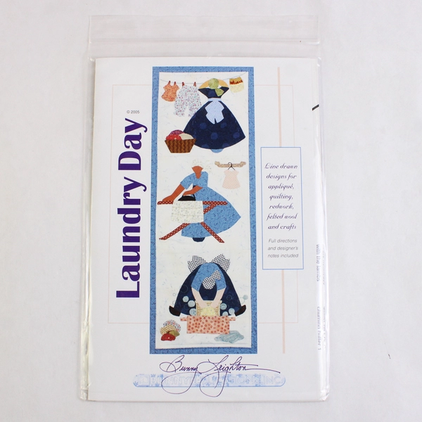 Laundry Day Line Drawn Designs Bunny Publications Uncut 2005