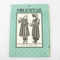Folkwear 118 Tibetan Panel Coat Pattern Vintage Ethnic Costume Uncut Sz 6-18