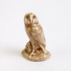 Wade Miniature Whimsies England Porcelain Owl Brown