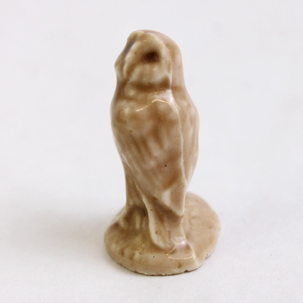 Wade Miniature Whimsies England Porcelain Owl Brown